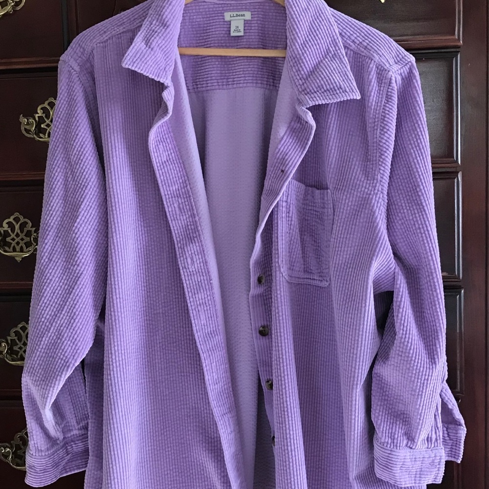 LL Bean Comfort Corduroy Shirt Size 3X